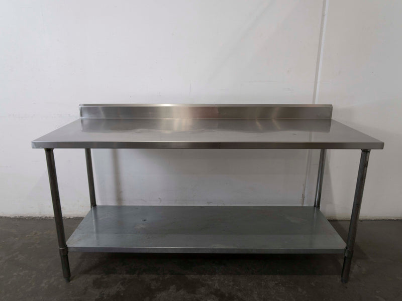 Stainless Steel Bench with Splashback - 799447