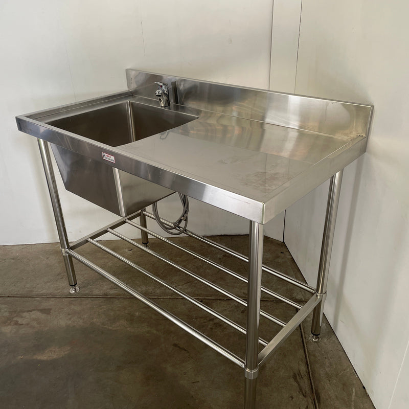 Simply Stainless SS05.6.1500L Sink Bench with Splashback - 802157