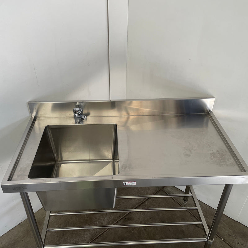 Simply Stainless SS05.6.1500L Sink Bench with Splashback - 802157