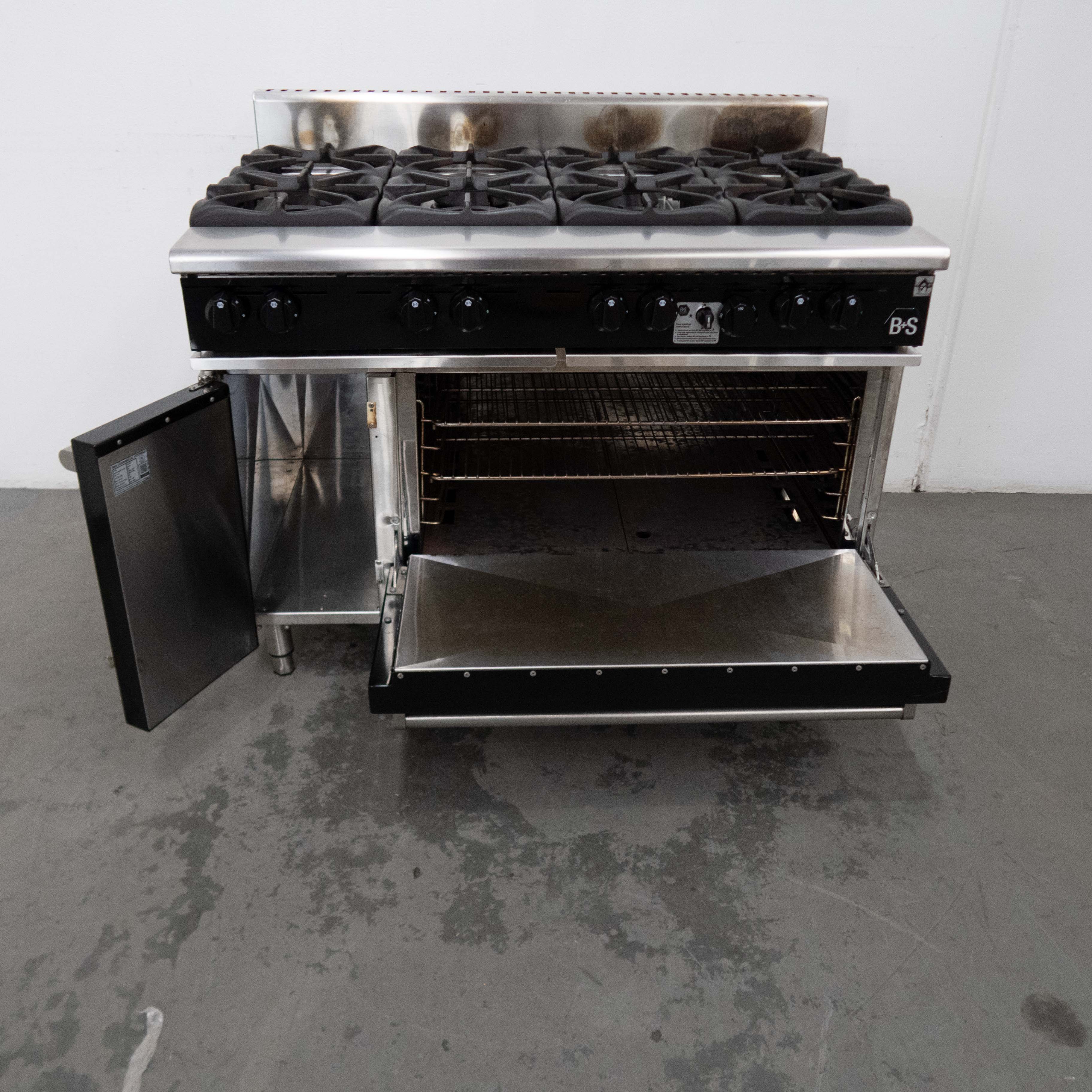 B&S OV-SB8 8 Burner Oven Range - 814127