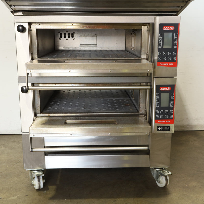 Zanolli T POLIS 2S/MC18 Pizza Oven w/ Stand + Canopy - 818863