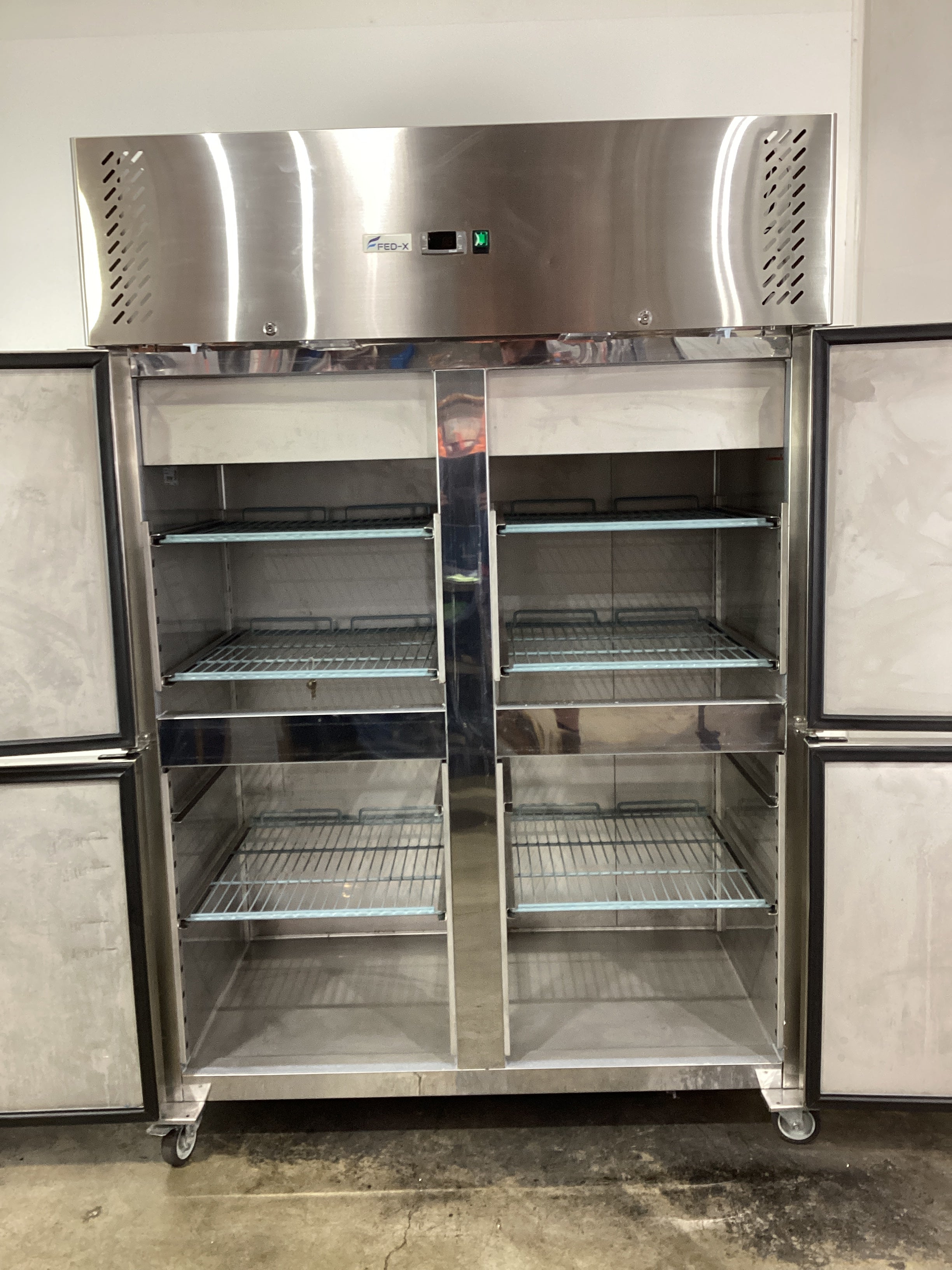 FED-X XURC1200S2V Upright Fridge - 828197