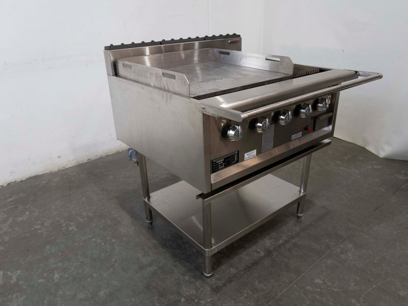 Oxford RCGD05-6H 5 Burner BBQ Chargrill with 600mm Hot Plate - 828871