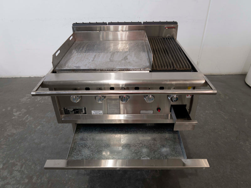 Oxford RCGD05-6H 5 Burner BBQ Chargrill with 600mm Hot Plate - 828871