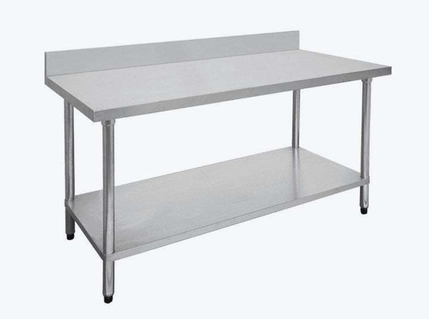 FED 0900-6-WBB Stainless Steel Bench with Splashback - 829175