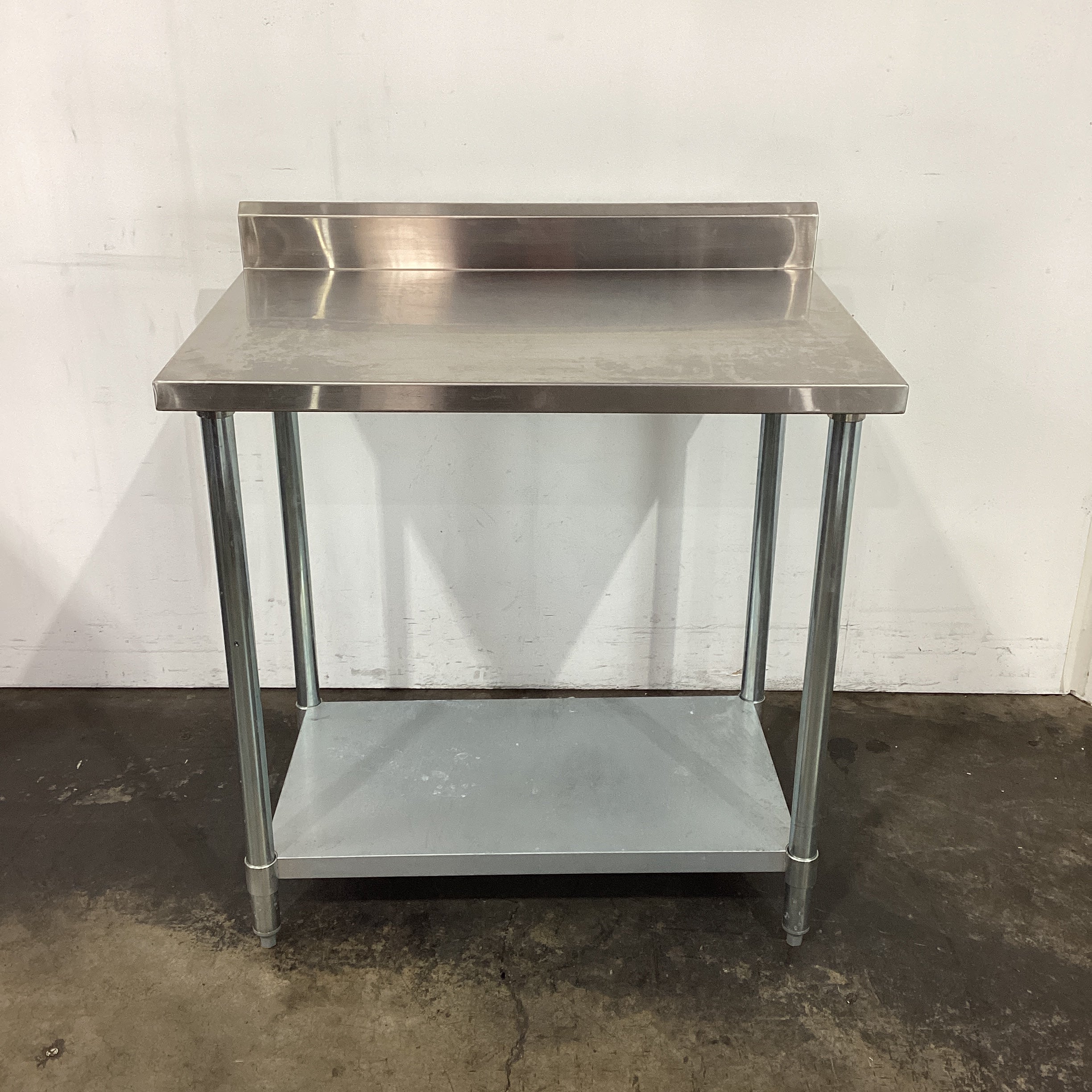 FED 0900-6-WBB Stainless Steel Bench with Splashback - 829175