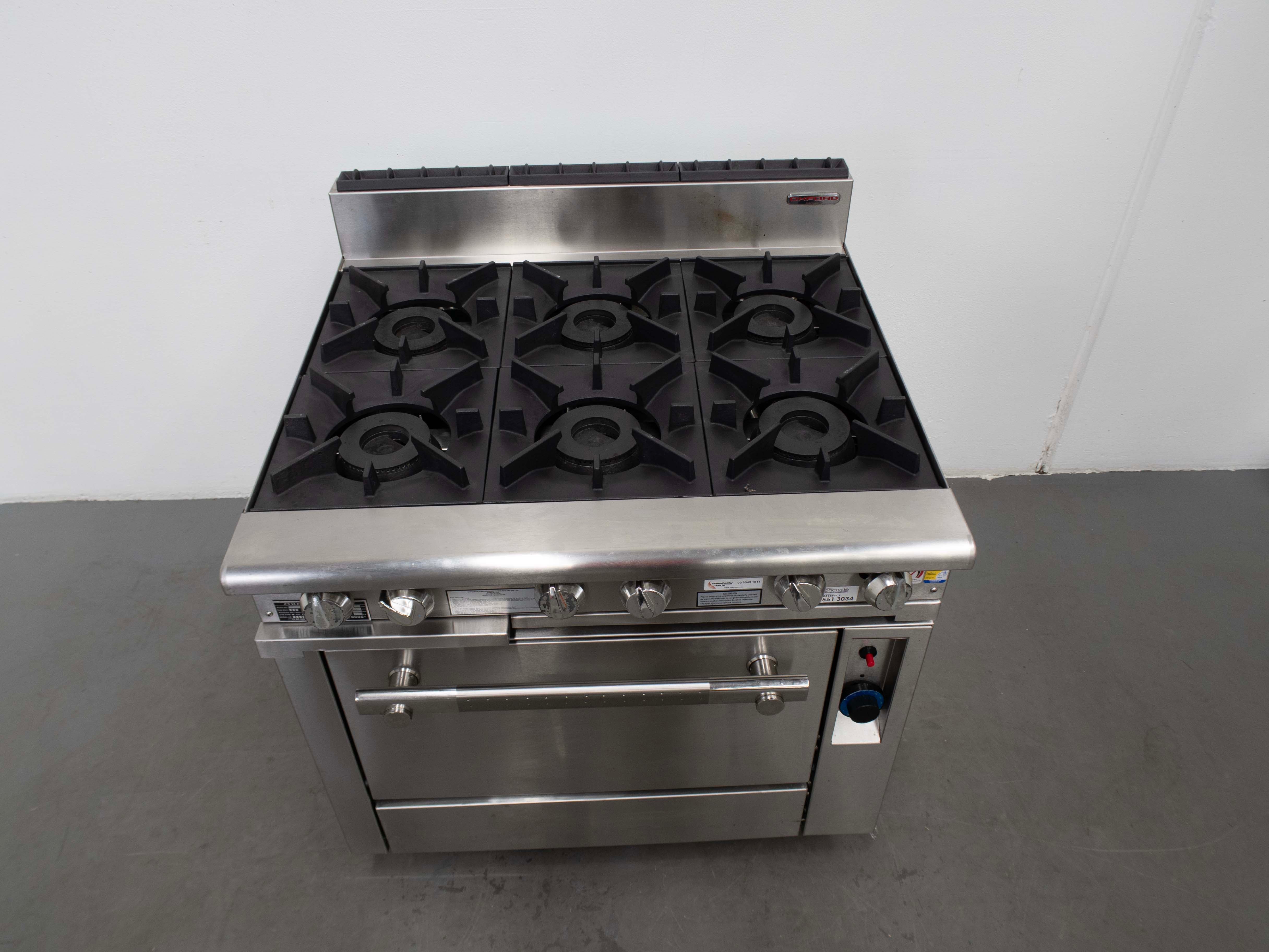 Oxford 6BBT-OV 6 Burner Range Oven - 831465