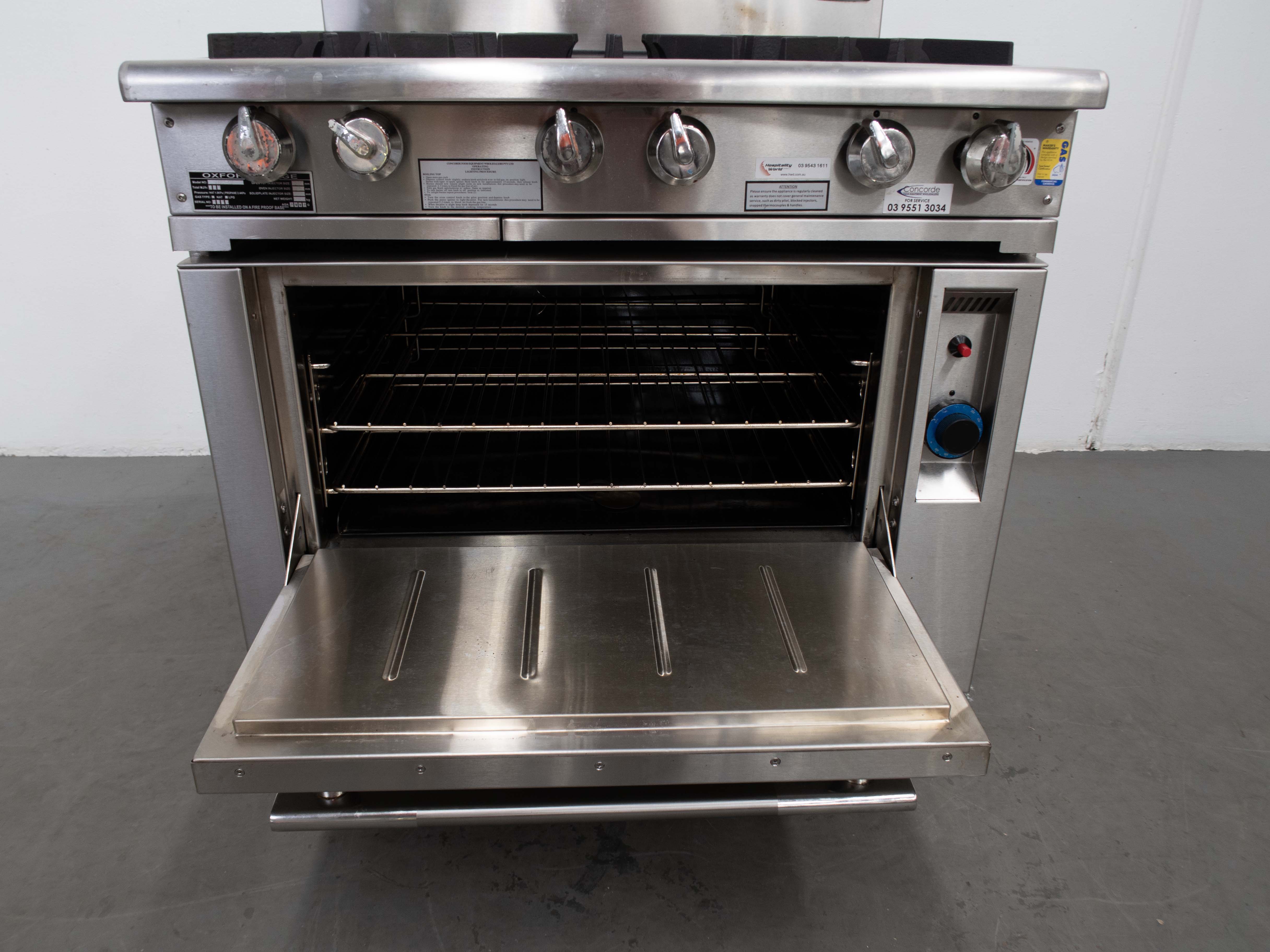 Oxford 6BBT-OV 6 Burner Range Oven - 831465