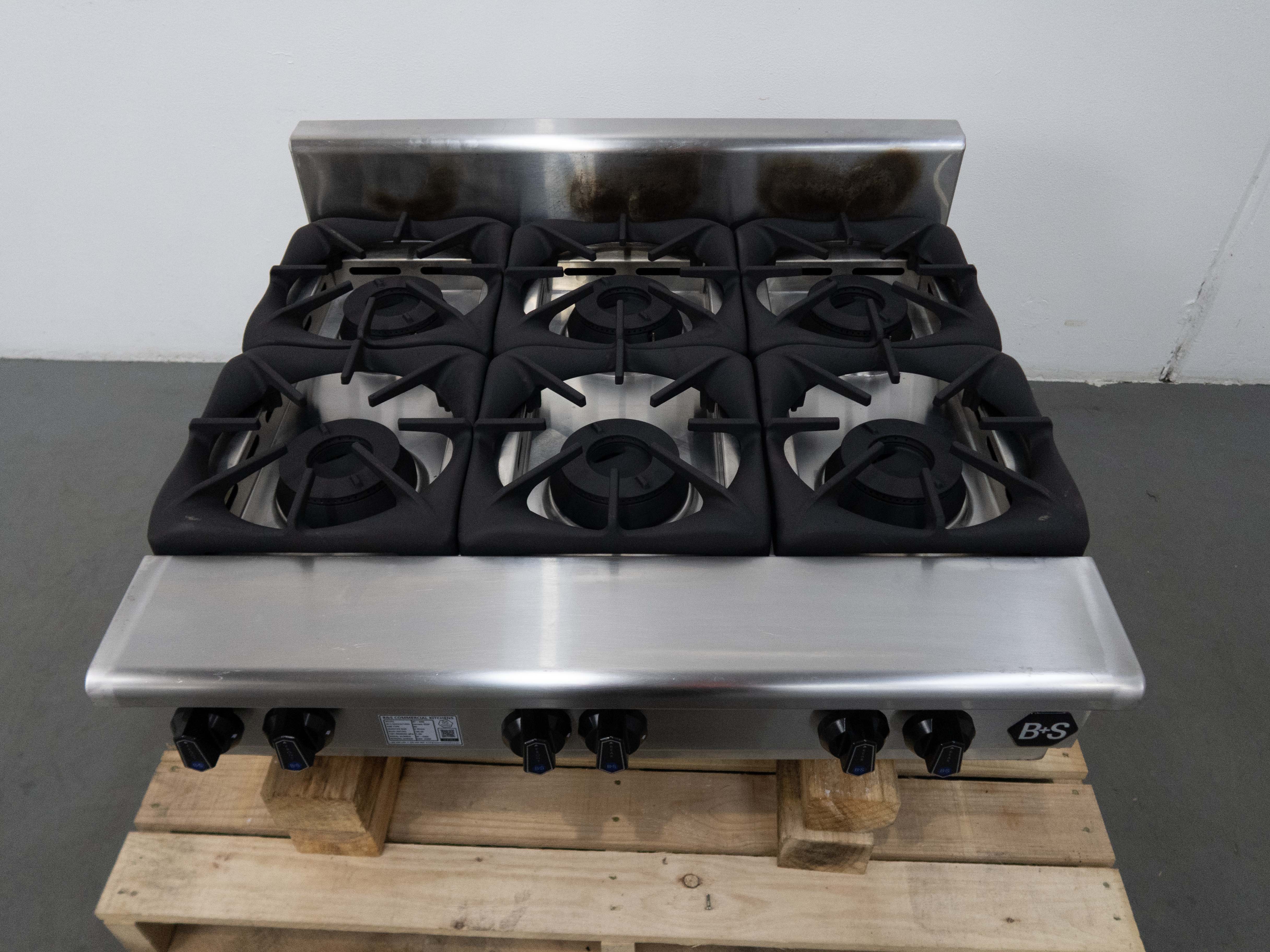 B&S BT-SB6 6 Burner Cooktop - 845582