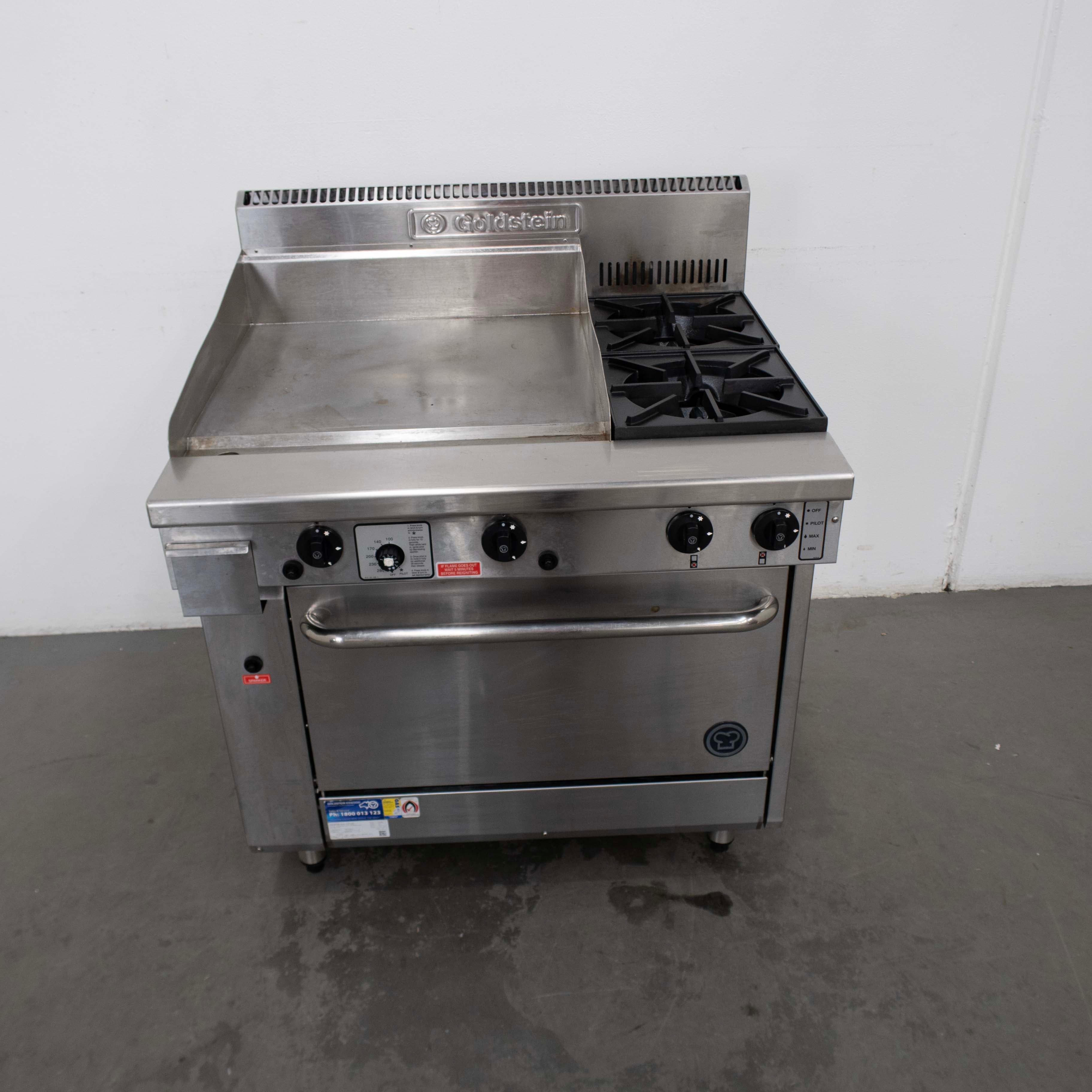 Goldstein PF24G228 2 Burner Range Oven + 2 Burner Griddle - 849191