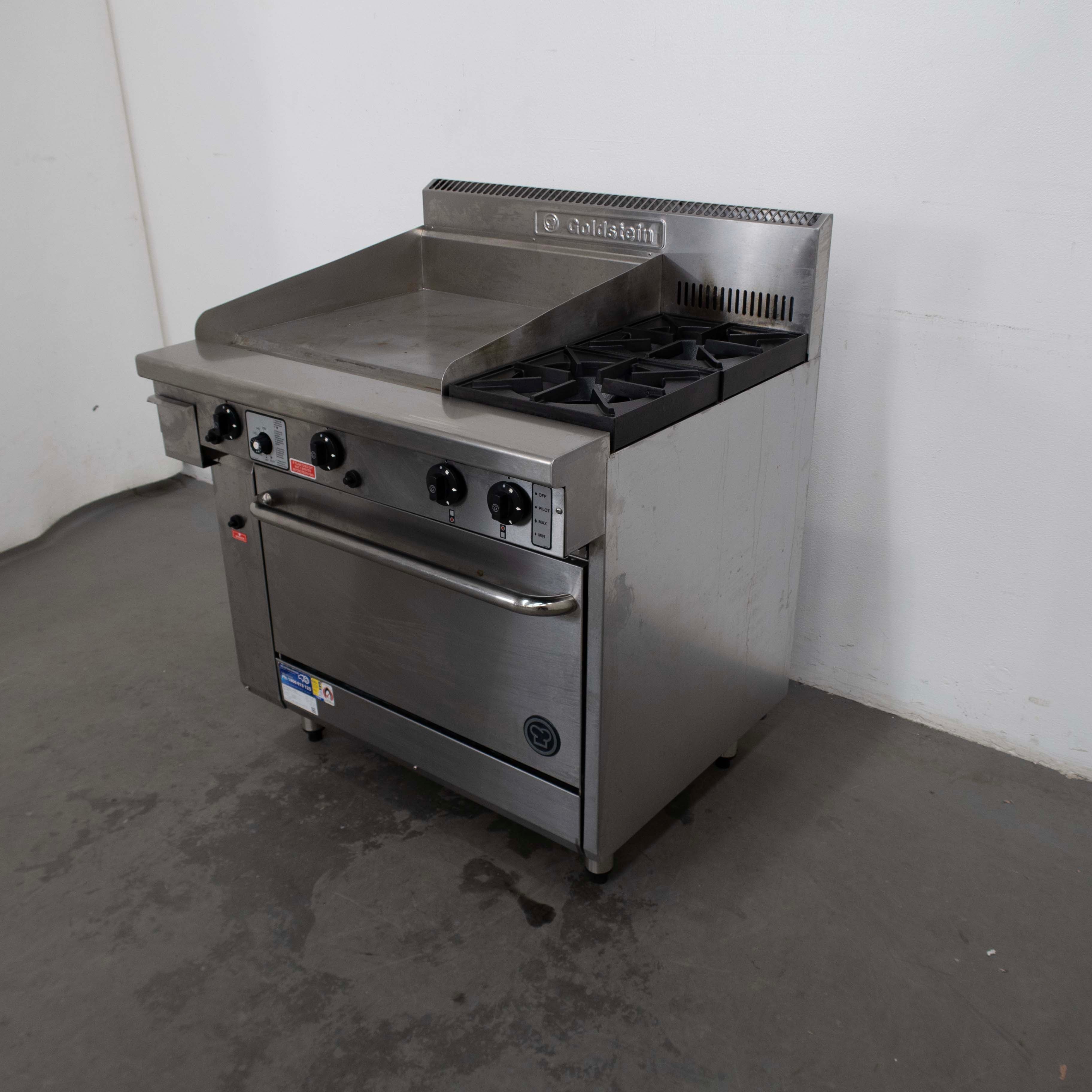 Goldstein PF24G228 2 Burner Range Oven + 2 Burner Griddle - 849191