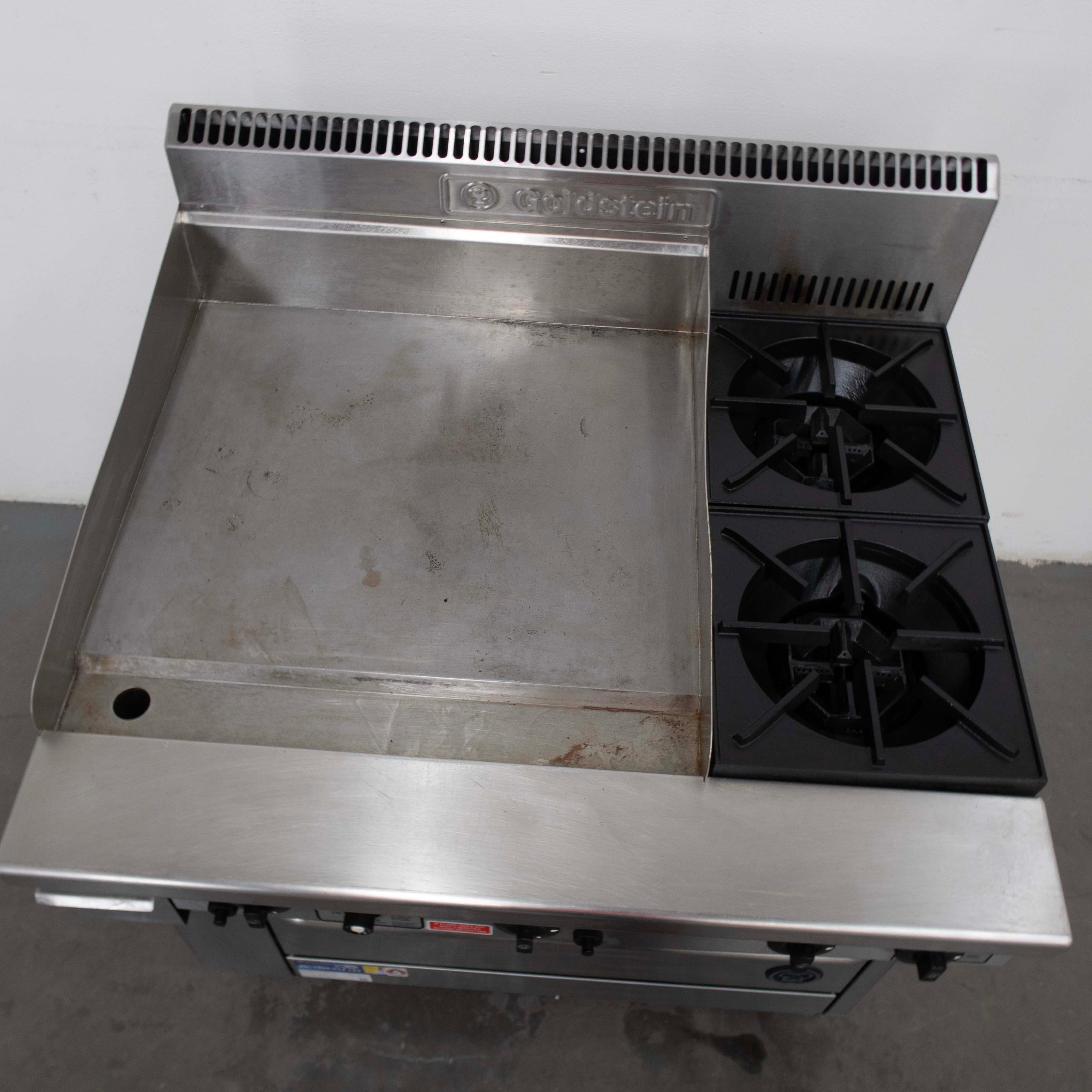 Goldstein PF24G228 2 Burner Range Oven + 2 Burner Griddle - 849191