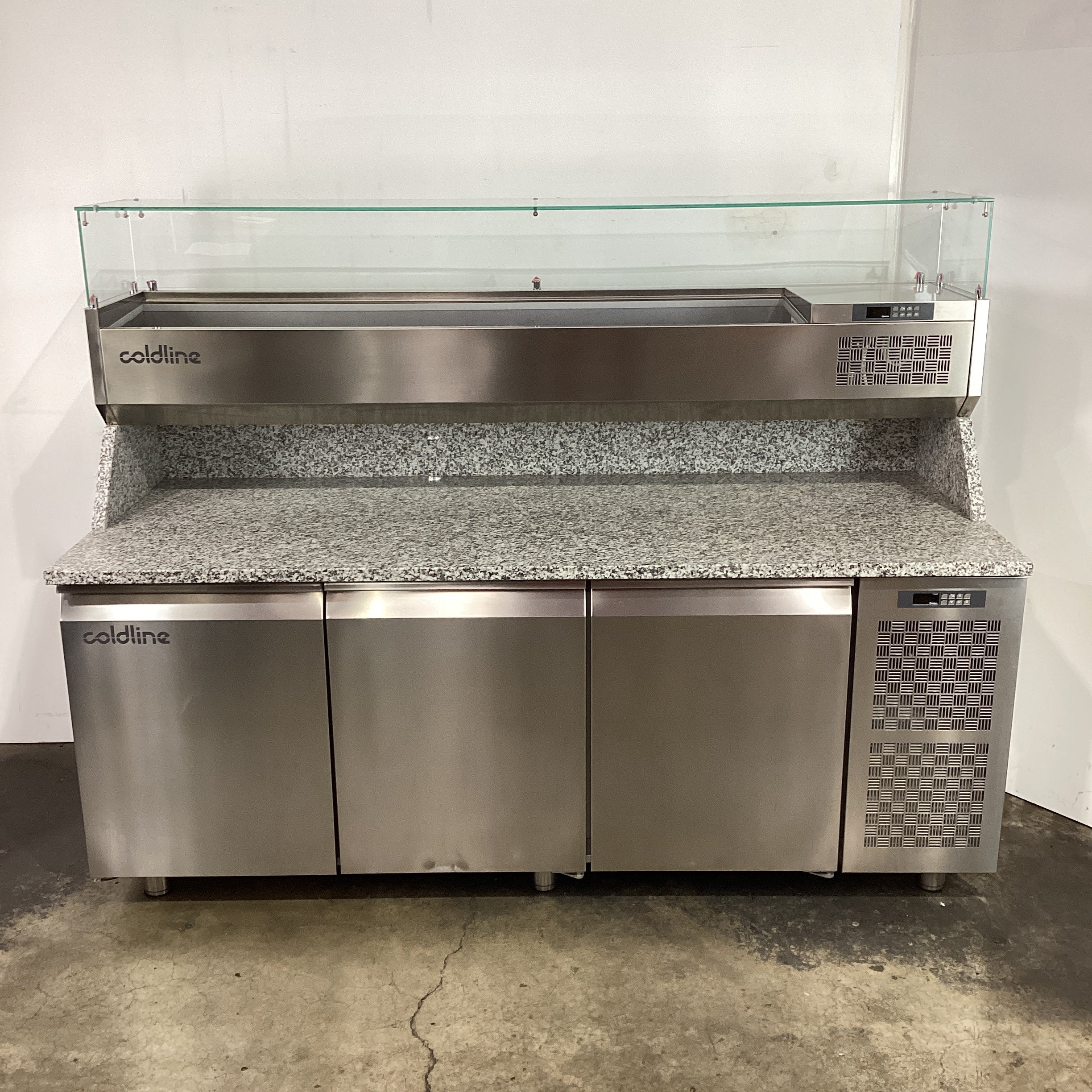 Coldline TZS17/1M-710 3 Door Pizza Prep Fridge - 849491