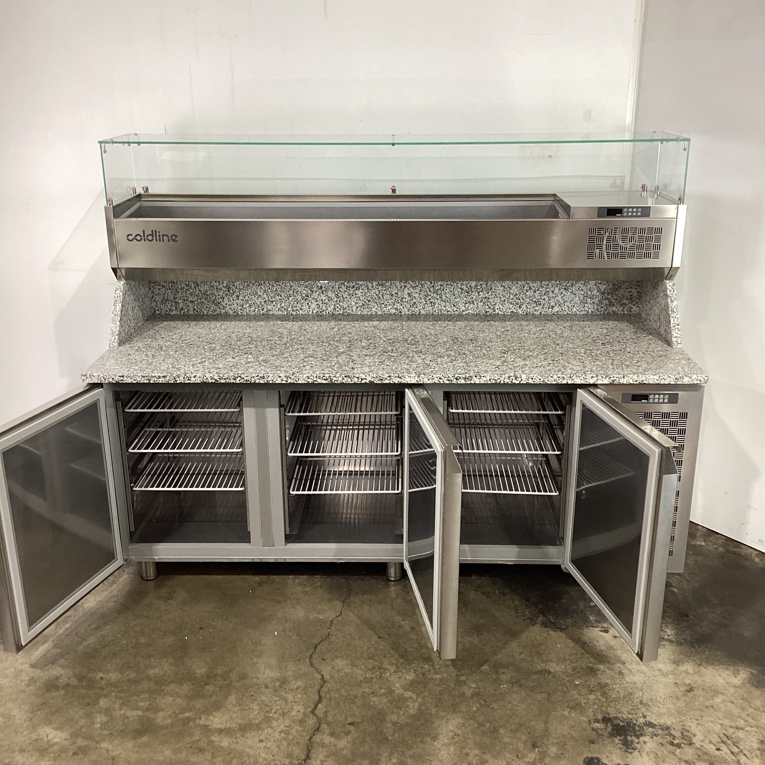 Coldline TZS17/1M-710 3 Door Pizza Prep Fridge - 849491