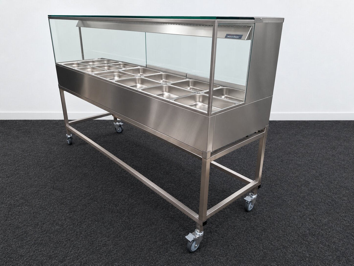 Woodson W.HFSQ26C Hot Food Display + Trolley - 851124