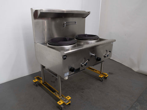 B&S UFWWD-2 2 Hole Wok Table - 865255