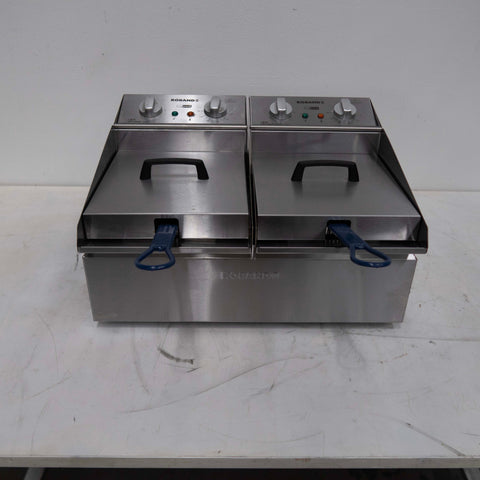 Roband FR25 Contertop Split Pan Fryer - 874348