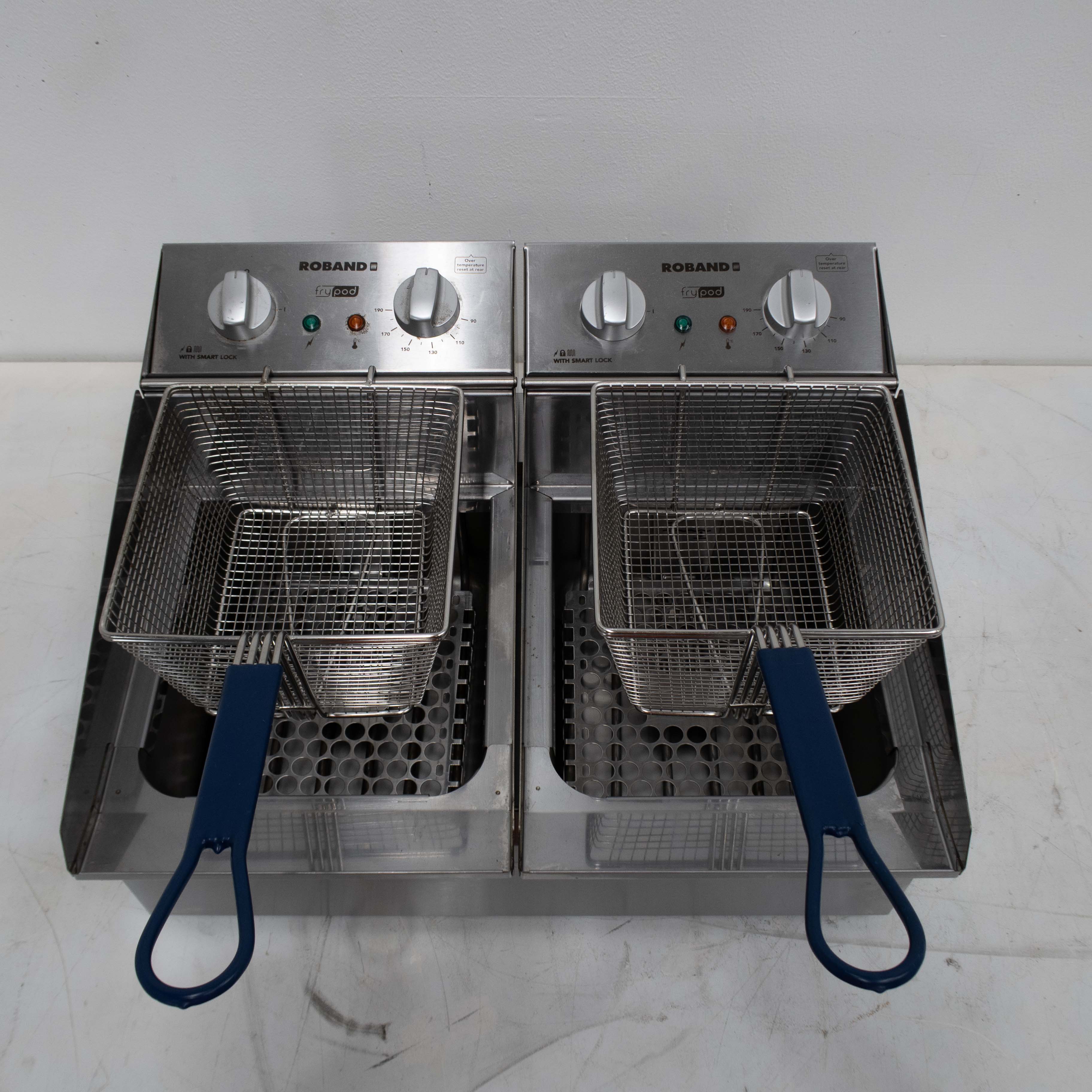 Roband FR25 Contertop Split Pan Fryer - 874348