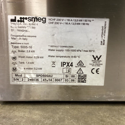 Smeg SPD505DAU Undercounter Dishwasher - 877480