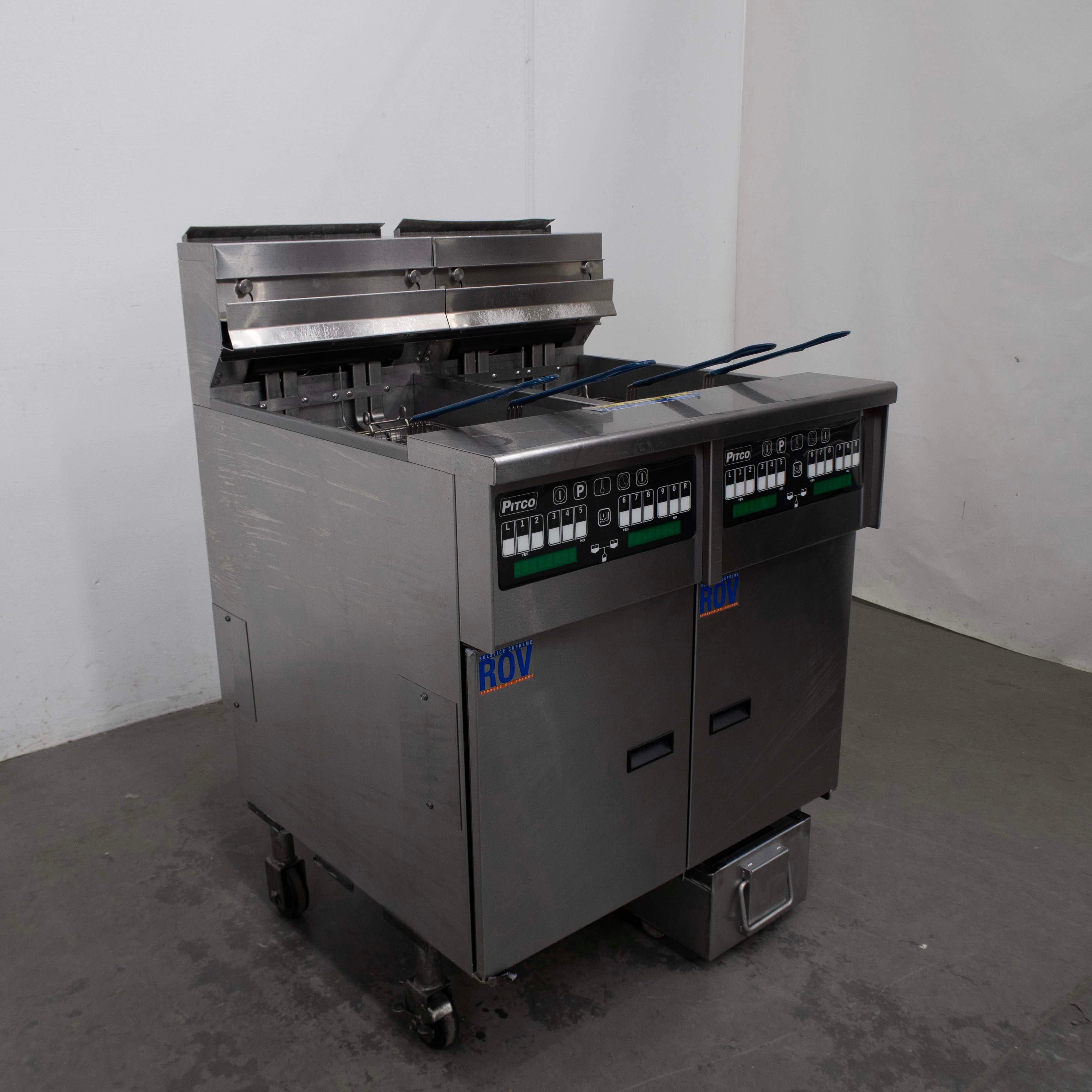 Pitco SELV14-C/FD/FF Solstice Split Pan Fryer - 878841