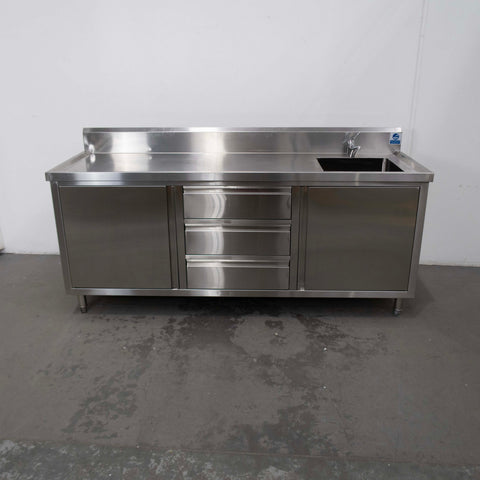 Federal DSC-2100R-H Stainless Steel Sink Cabinet - 884688