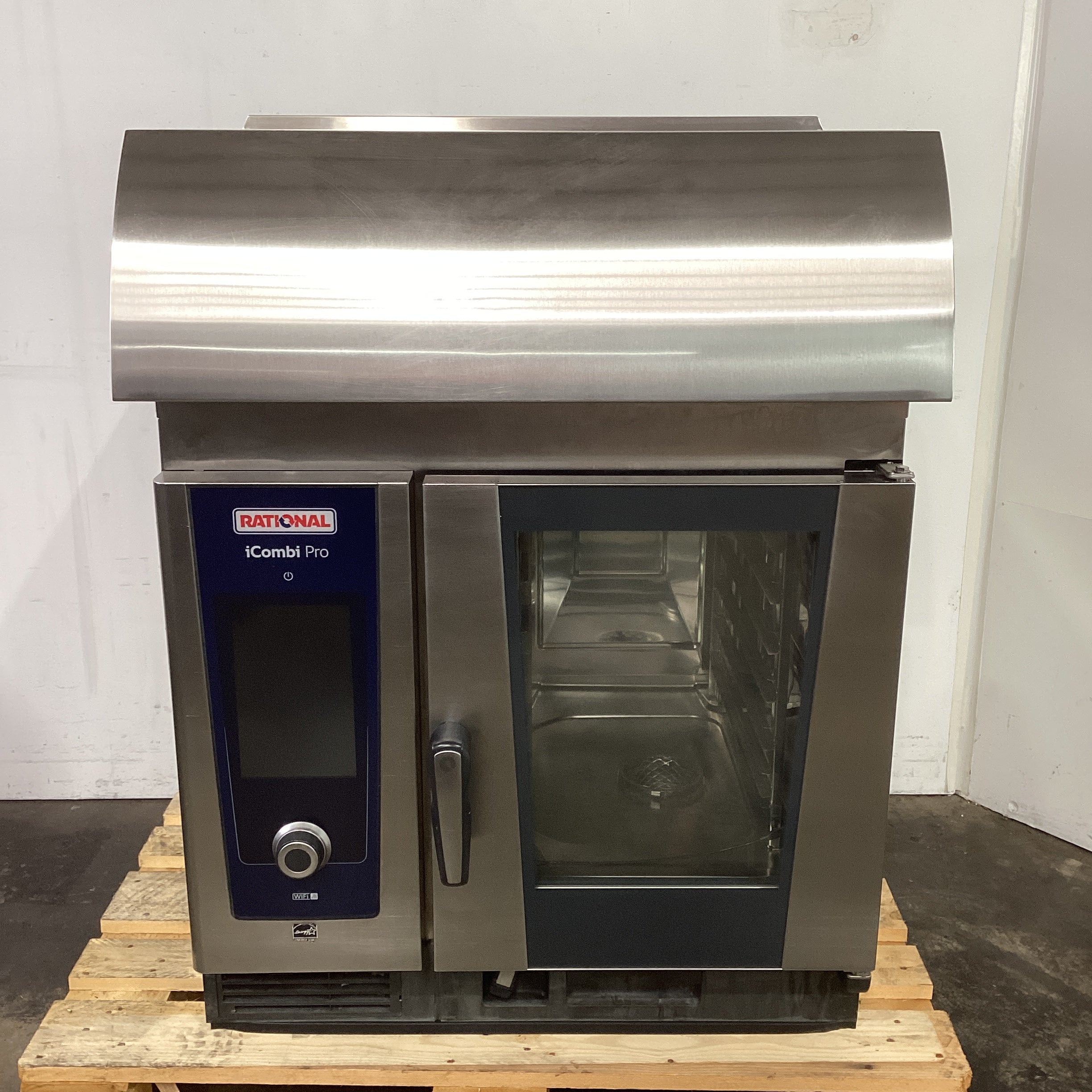 Rational LM100BE Combi Oven + LMZ100BE.DAA Exhaust Hood Canopy - 893556