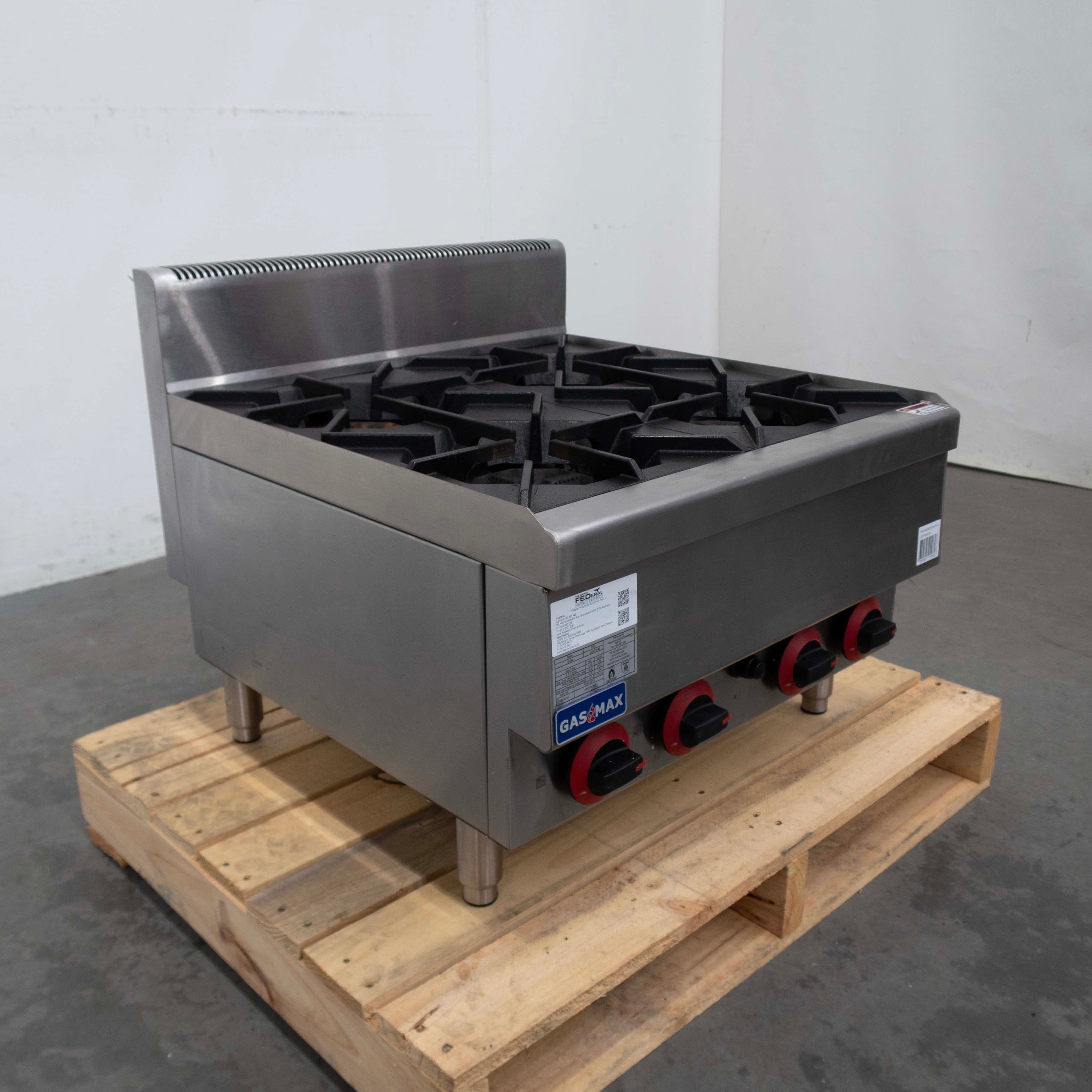 Gasmax JUS-TR-4B 4 Cooktop - Countertop - 896173