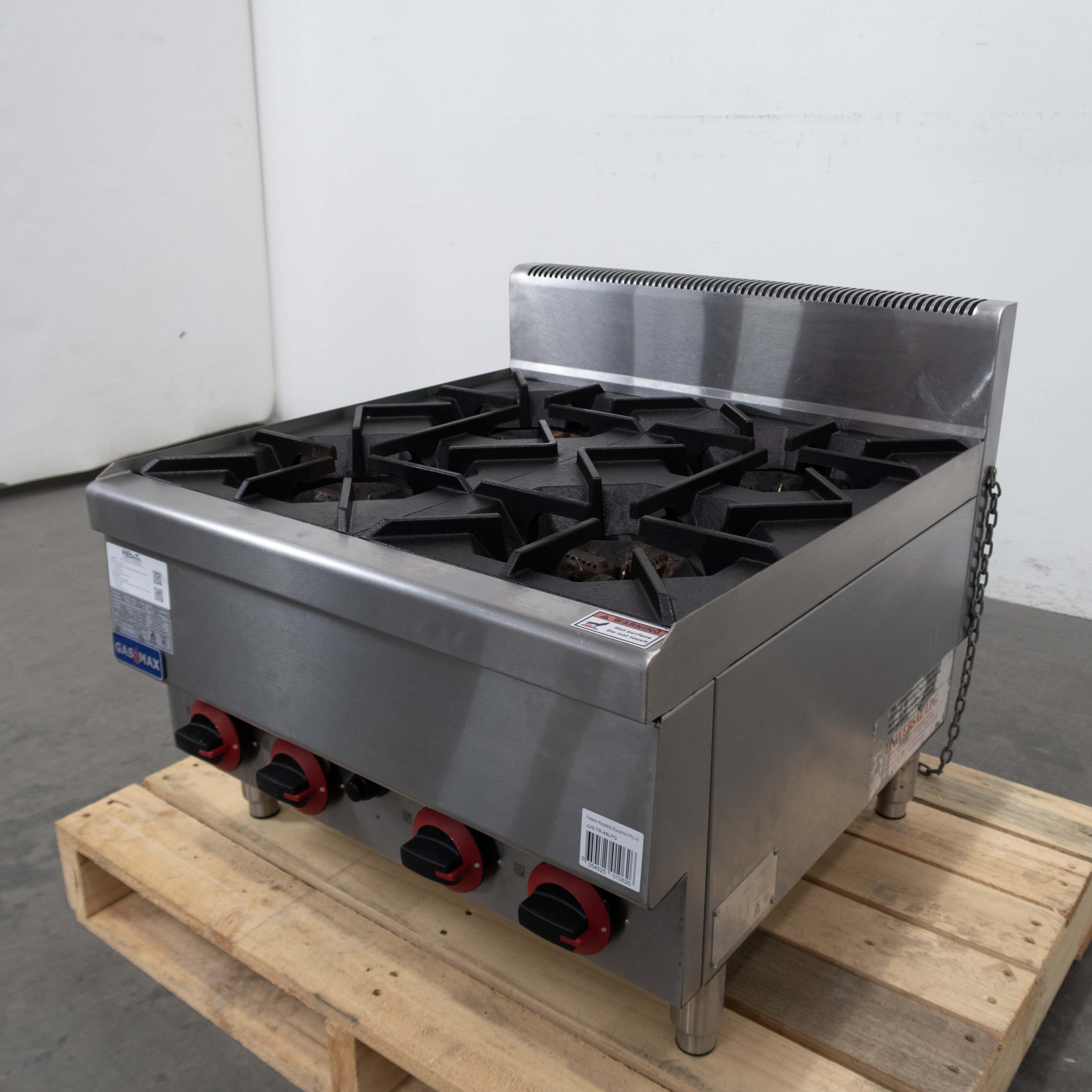 Gasmax JUS-TR-4B 4 Cooktop - Countertop - 896173