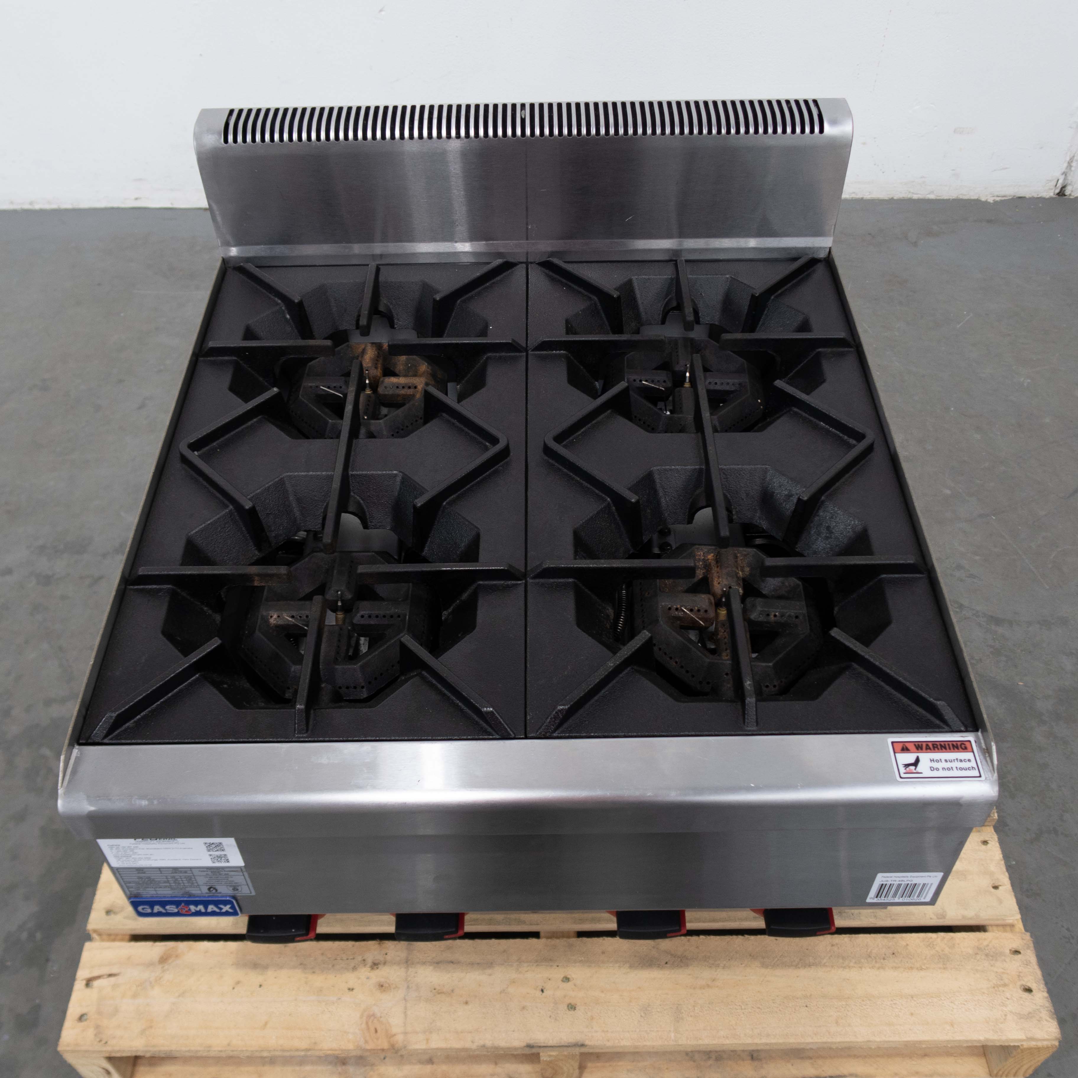 Gasmax JUS-TR-4B 4 Cooktop - Countertop - 896173