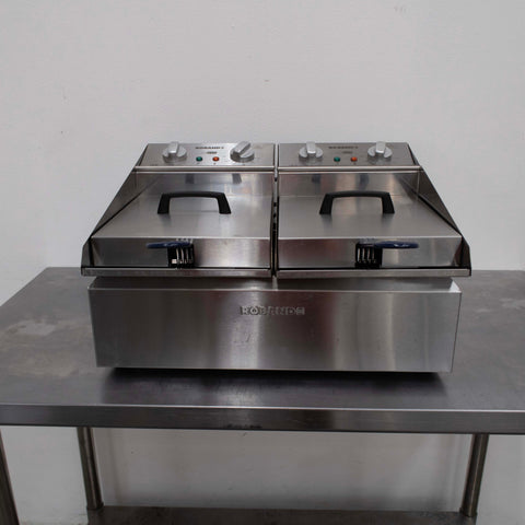 Roband FR25 Countertop Split Pan Fryer - 907761