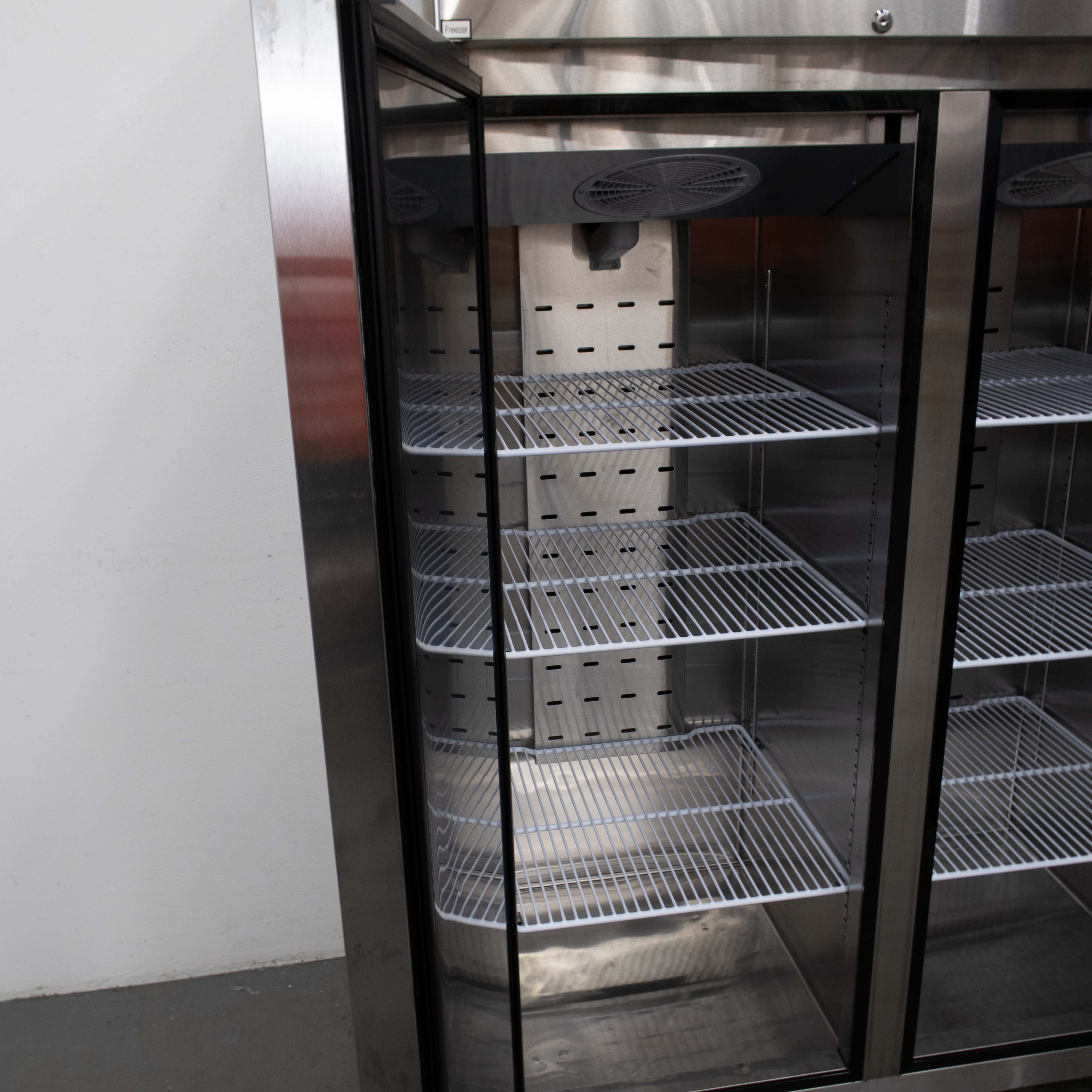 Atosa YBF9239GR 2 Solid Door Upright Fridge/Freezer Combo - 911323