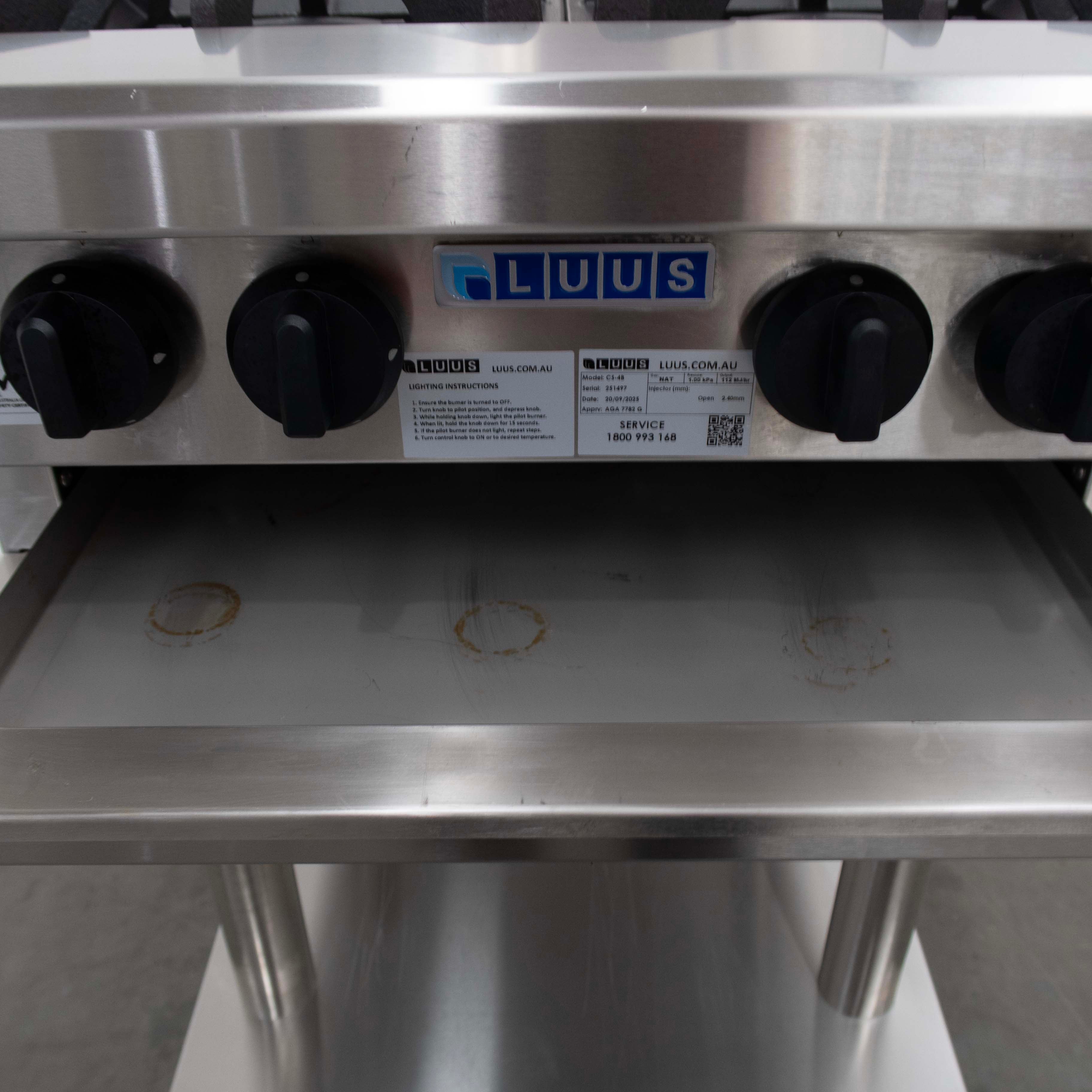 Luus CS-4B 4 Burner Cooktop - 919190