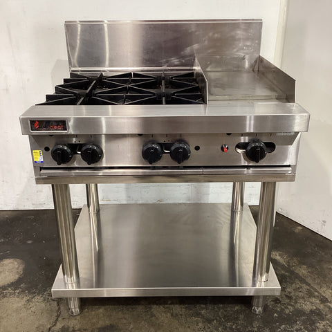 Trueheat RCT9-4-3G Open Burner Griddle + Stand - 923094