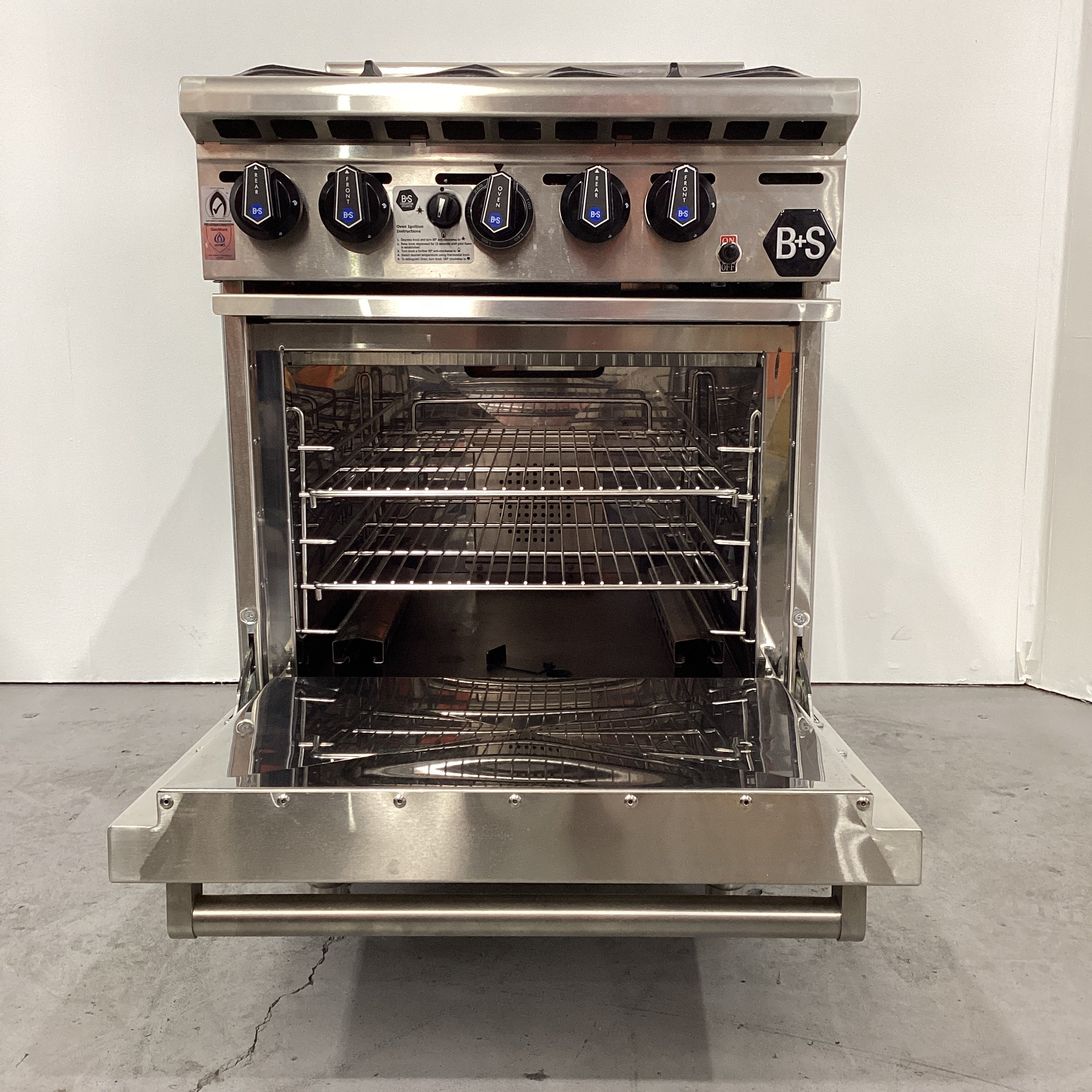 B&S OV-SB4 FF 4 Burner Range Oven - 924981