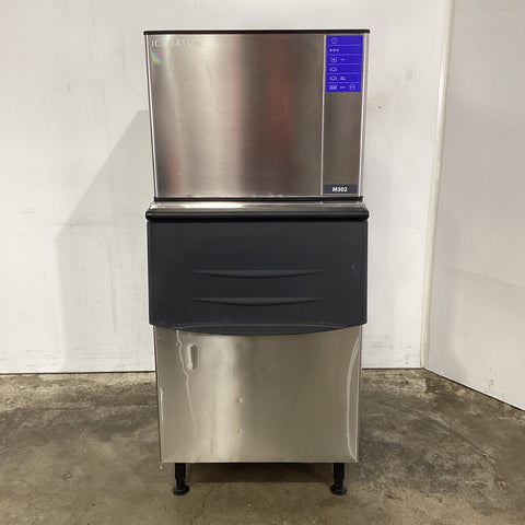 Ice O Matic M302-A Ice Machine + Storage Bin - 928811