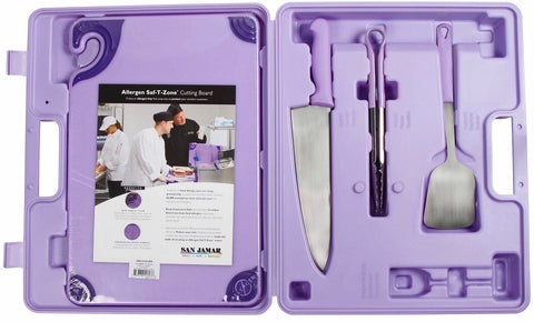San Jamar Allergen Safe-T-Zone System in Purple - ASZ121812SYS