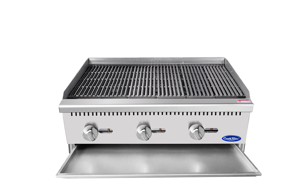 Cookrite ATCB-36 910mm Char-Rock Broiler - Natural Gas/LPG