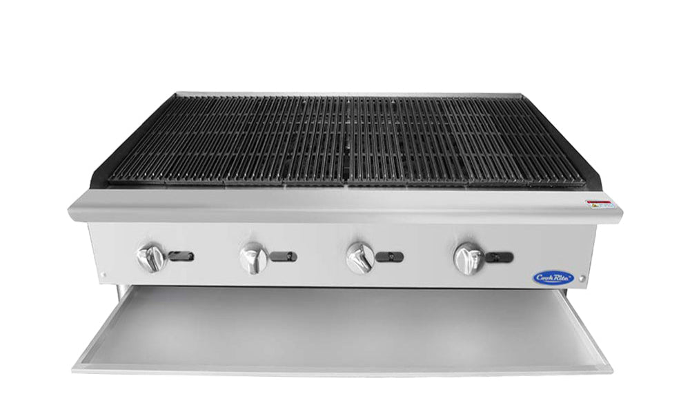Cookrite ATCB-48 1220mm Char-Rock Broiler - Natural Gas/LPG