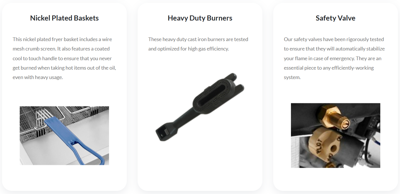 Cookrite ATFS-40 3 Tubes Gas Deep Fryer - Natural Gas/LPG