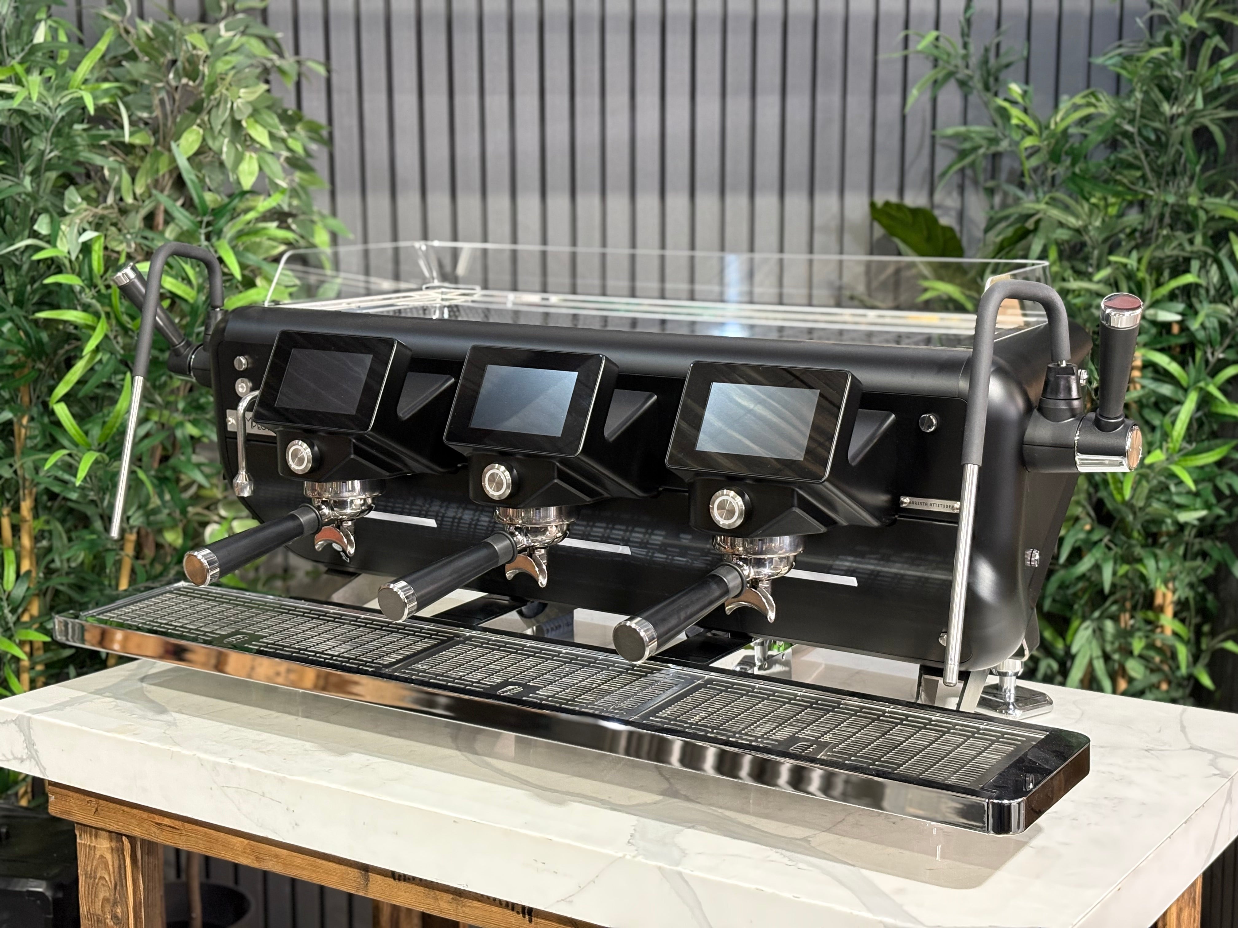 Astoria Barista Attitude Tempesta Black with trims - 3 Group Commercial Espresso Machine - Black