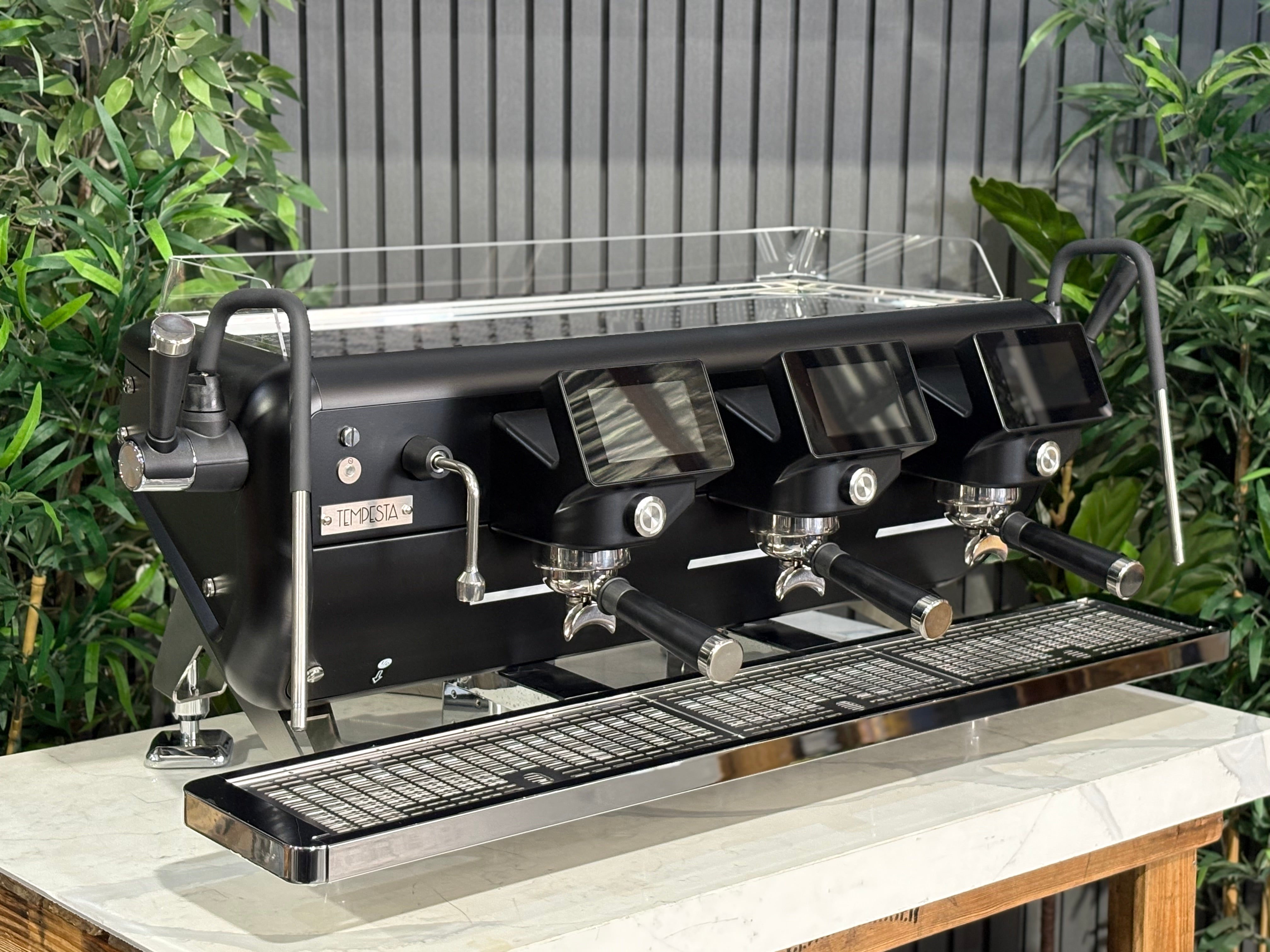 Astoria Barista Attitude Tempesta Black with trims - 3 Group Commercial Espresso Machine - Black