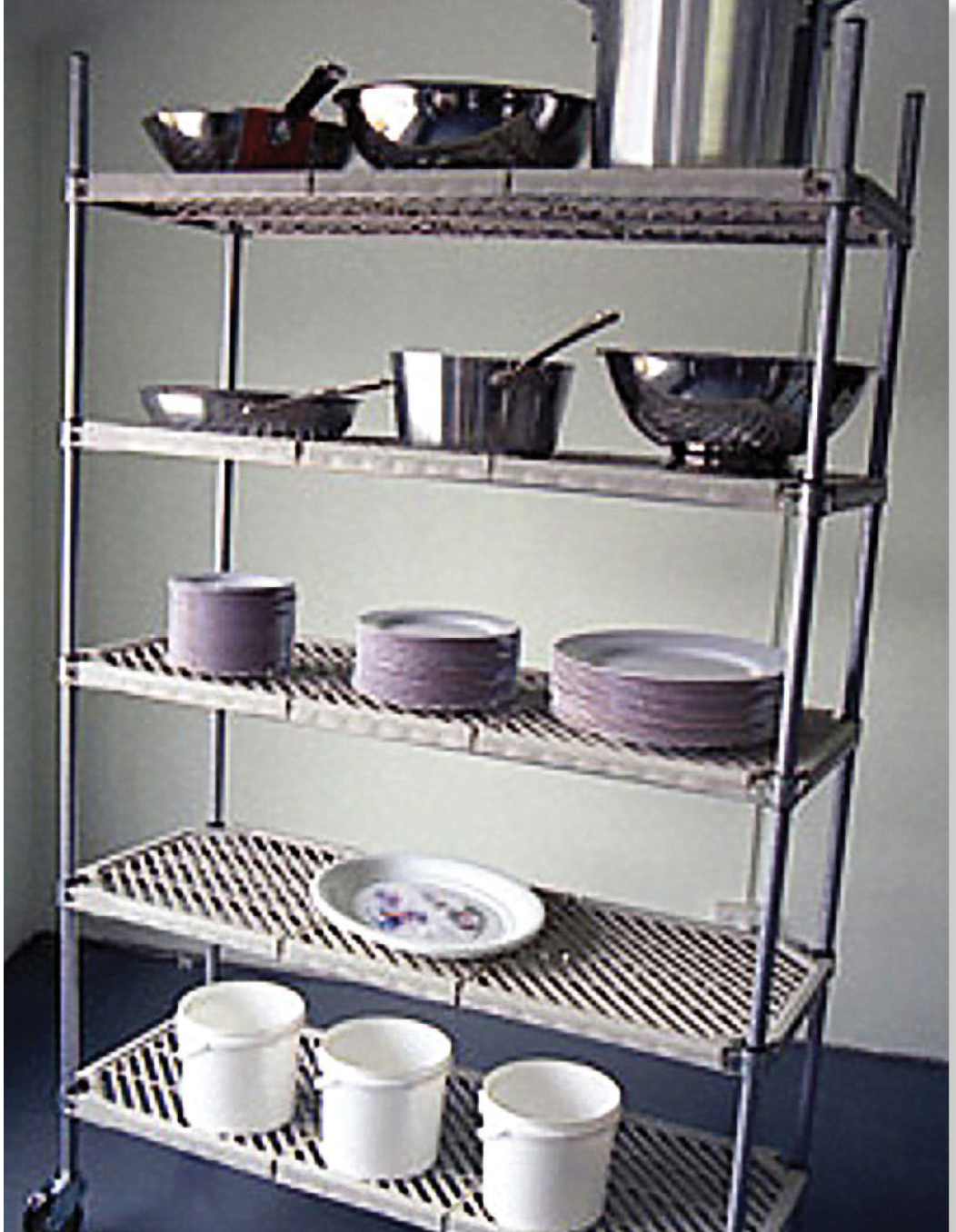 Atlas Shelving 5 Shelf Plastic Matt Shelving
