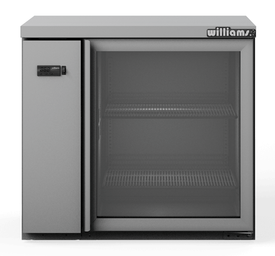 Williams Boronia - One Door Stainless Steel Remote Back Bar Counter Display Refrigerator HB1RGS