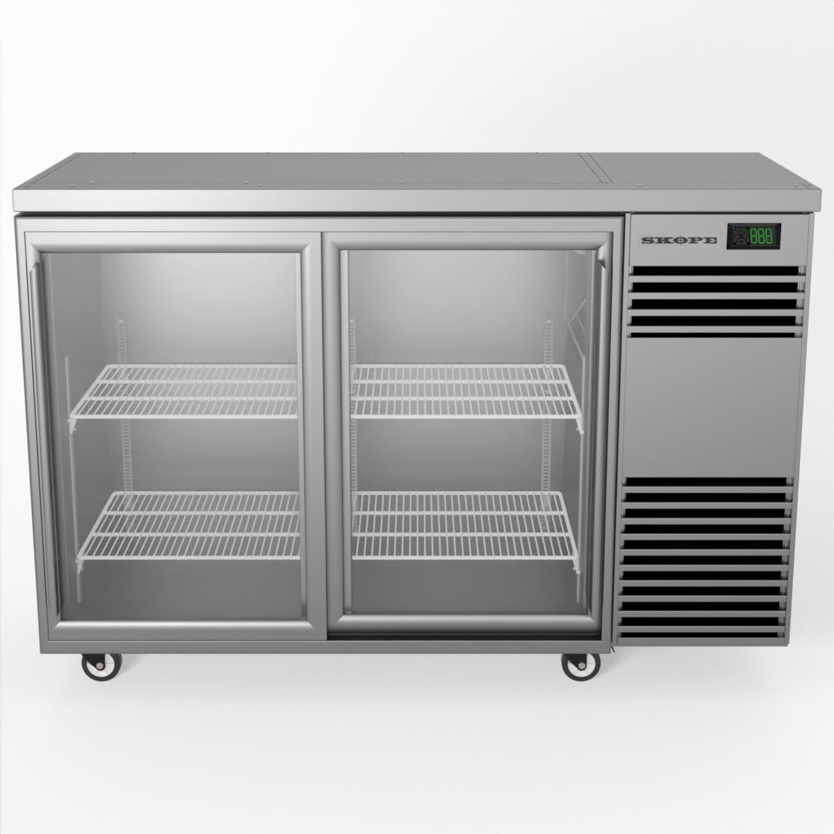 Skope BackBar 2 Glass Sliding Door Fridge