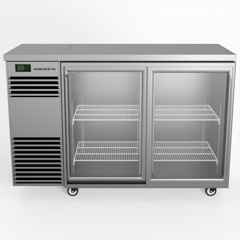 Skope BackBar 2 Glass Sliding Door Fridge