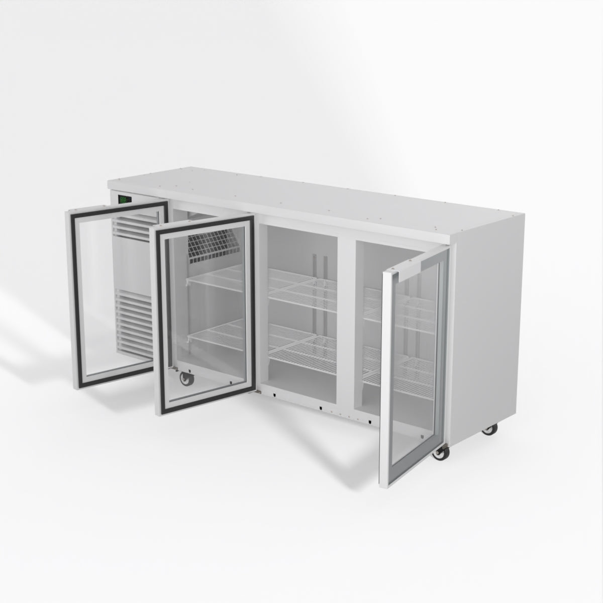 Skope BackBar 3 Glass Swing Door Fridge - BB.3.GSW