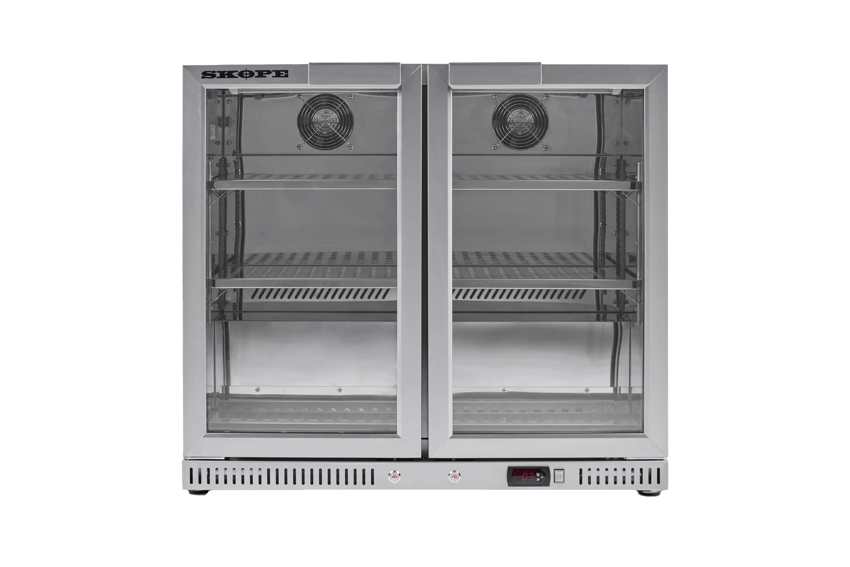 Skope Two Glass Door Bar Cooler 130L - BC.2.GSW