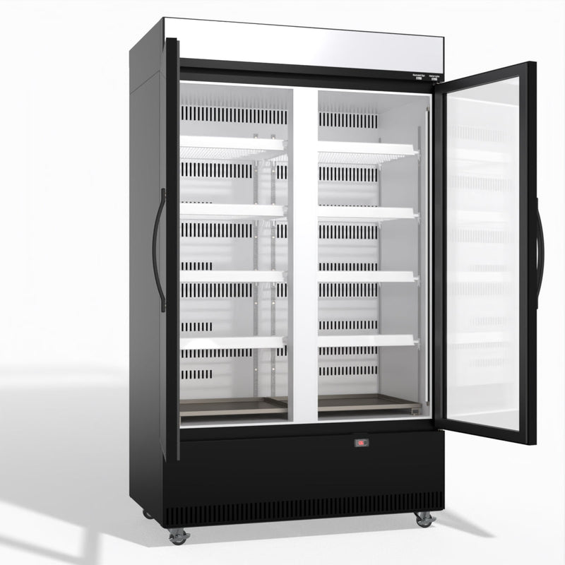 Skope EziCore BCE1200N 2 Glass Door Display or Storage Fridge