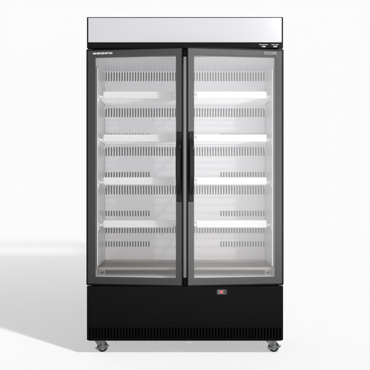 Skope EziCore BCE1200N 2 Glass Door Display or Storage Fridge