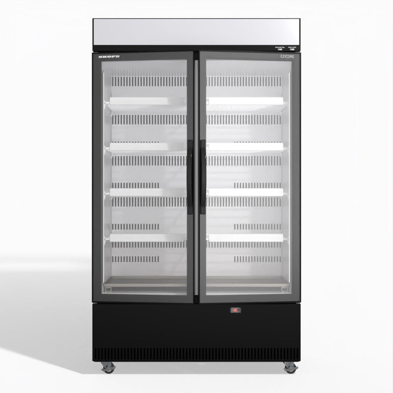 Skope EziCore BCE1200N 2 Glass Door Display or Storage Fridge